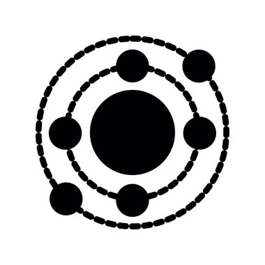 Molekül simgesi vektör illüstrasyonu