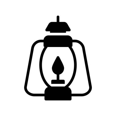 Beyaz arkaplanda fenerin vektör illüstrasyonu