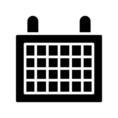 Takvim simgesi vektör illüstrasyonu