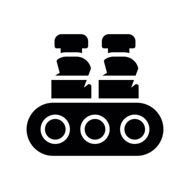 araba servisi sembolü vektör illüstrasyonu