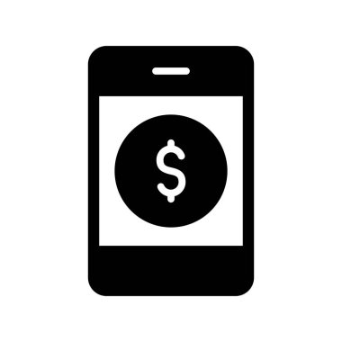 Kolayca değiştirebilen veya düzenleyebilen mobil vektör simgesi