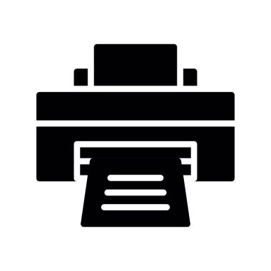 Yazıcı simgesi, vektör illüstrasyonu
