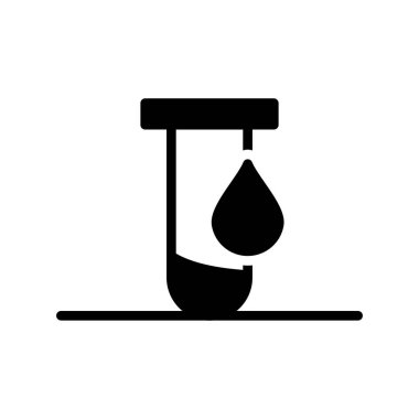 Bir boru ile su damlası vektör simgesi