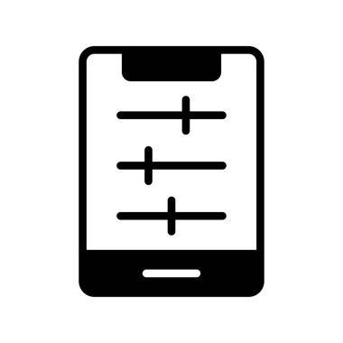 mobil vektör ince çizgi simgesi