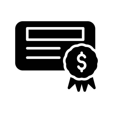 Dolar simgesi, vektör biçimi olan sertifika