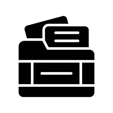 Dizin Glyph Vektör Simgesi Tasarımı