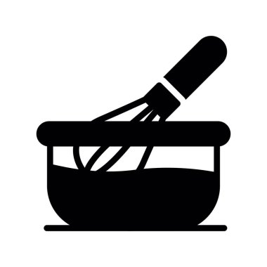yemek ikonu, vektör illüstrasyonu