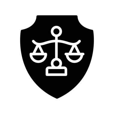 adalet simgesi vektör illüstrasyonu