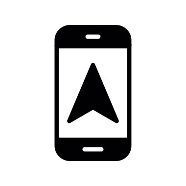 navigasyon vektörü düz simge