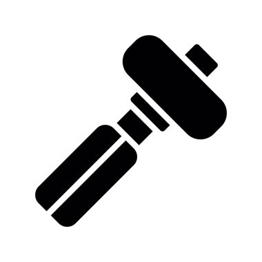 Refleks Çekiç simgesi düz illüstrasyon