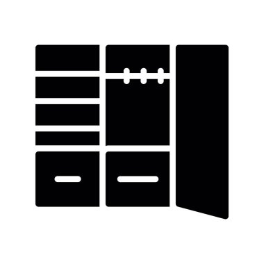 Sunucu Glyph Vektör Simgesi Tasarımı