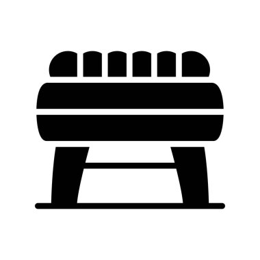 Kürsü ikonu, vektör illüstrasyonu