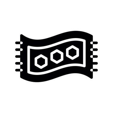 çip vektörü ince çizgi simgesi