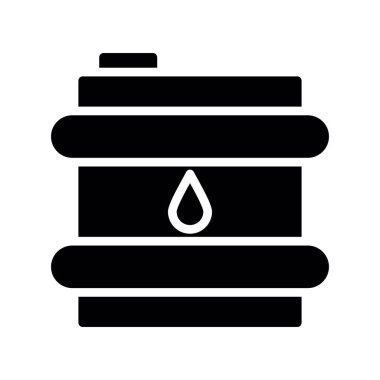 Yağ varili vektör simgesi