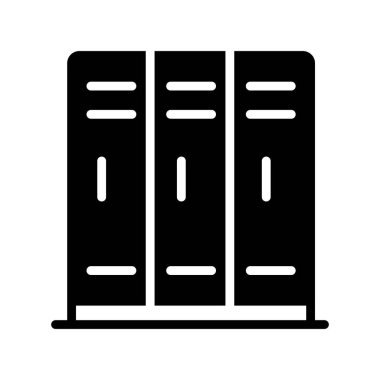 sunucu vektörü düz simgesi