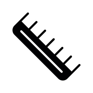 saç tarak ikonu vektör illüstrasyonu