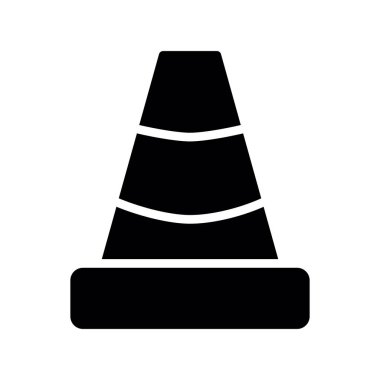 koni glyph düz simgesi