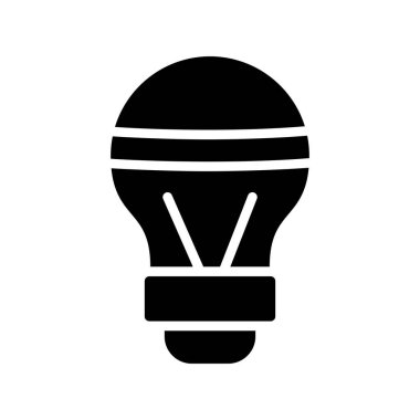 ampul kabartma düz vektör simgesi tasarımı