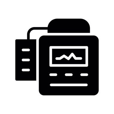 Yazıcı kabartması düz simgesi