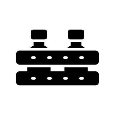 sunucu vektörü düz simgesi