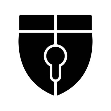 Güvenlik simgesi. vektör illüstrasyonu