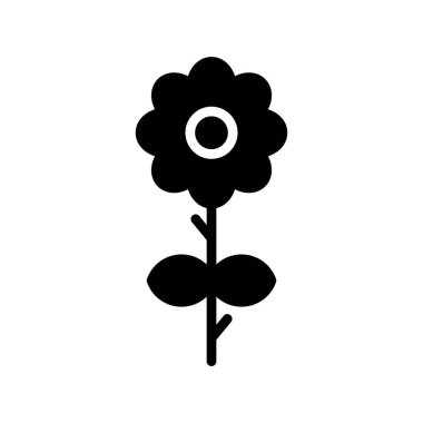 Vektör olarak çiçek simgesi. logotype - doodle