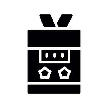 Kutusu simgesi. Basit örnek kutusu vektör simgesi web için