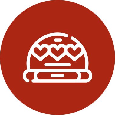 Hamburger ikonu. Basit tasarım