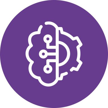 Beyin vektör simge işareti simge vektör çizim kişisel ve ticari kullanım için..