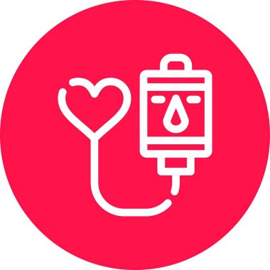 Kan bağışı. Web simgesi