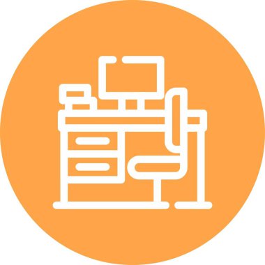 Ofis oluşturma simgesinin vektör illüstrasyonu