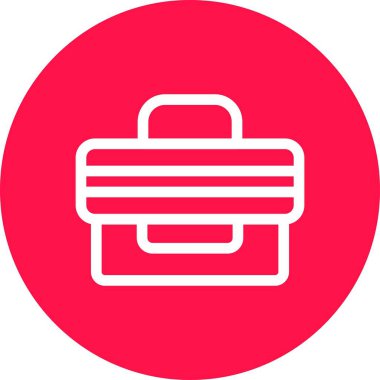 Çanta simgesinin vektör illüstrasyonu