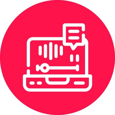 vektör lcd simgesi illüstrasyonu