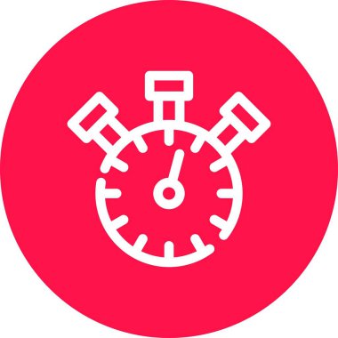 Saat simgesi vektör illüstrasyonu