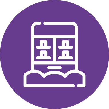 güzel kütüphane kitapları kabartma vektör simgesi