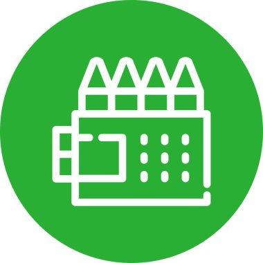 Takvim simgesinin vektör illüstrasyonu