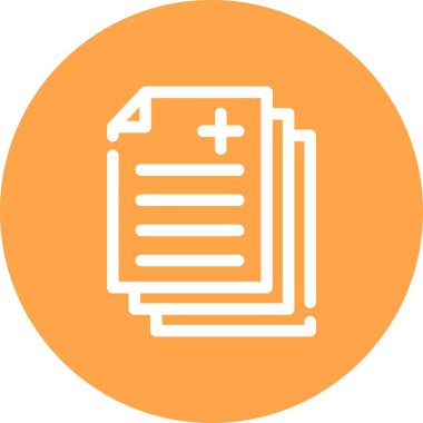 Vektör Belgesi düz biçim simgesi