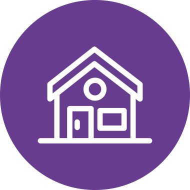 Vektör ev simgesi, vektör illüstrasyonu