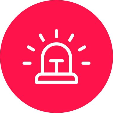 Uyarı çanı bildirim simgesi ana hat biçiminde