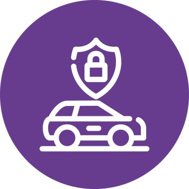 araba simgesi vektör illüstrasyonu