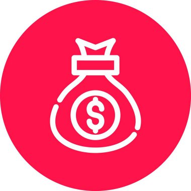 para çantası ikon vektör illüstrasyonu