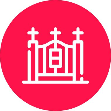 Bir mezar simgesinin vektör illüstrasyonu