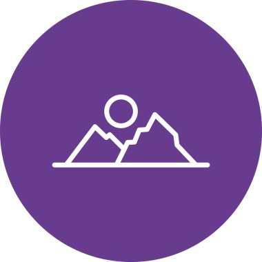 dağ ikonu vektör illüstrasyonu