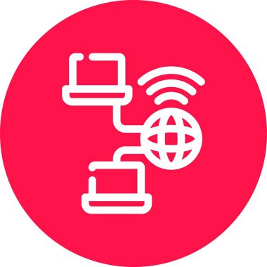 Modern b 'nin vektör illüstrasyonu kablosuz ikonundan yoksun