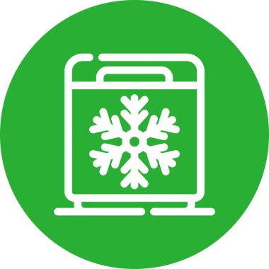 Kar tanesinin vektör çizimi