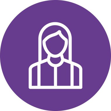 güzel kadın vektör simgesi