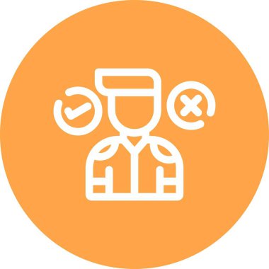 Benzersiz tıbbi vektör çizgisi simgesi