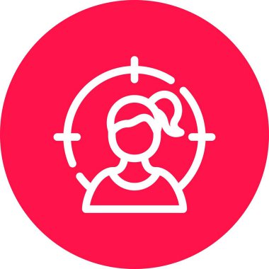 vektör hedef simgesi illüstrasyonu