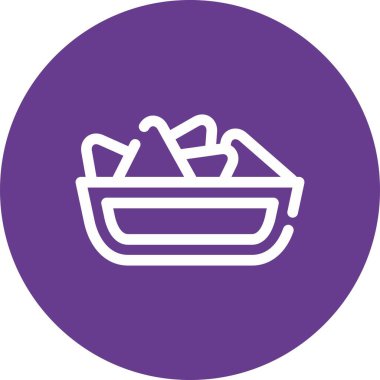 eşsiz sepet vektör çizgisi simgesi