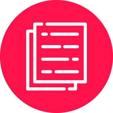 belge simgesi vektör illüstrasyonu